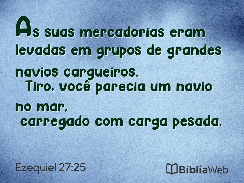 Ezequiel 27:25 em imagem para compartilhar