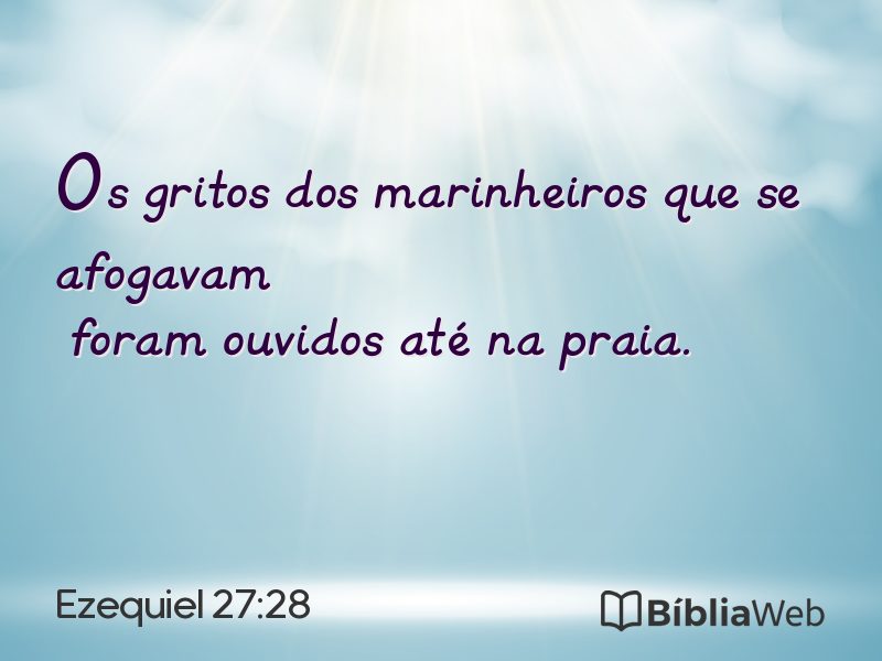 Ezequiel 27:28 em imagem para compartilhar