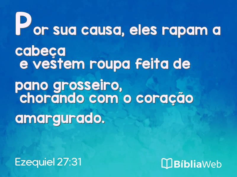 Ezequiel 27:31 em imagem para compartilhar
