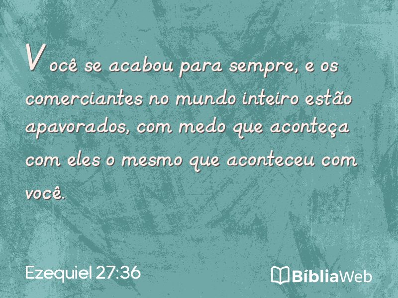 Ezequiel 27:36 em imagem para compartilhar