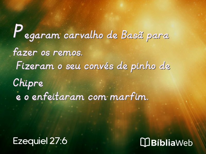 Ezequiel 27:6 em imagem para compartilhar
