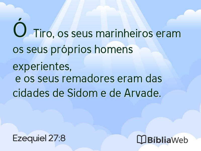 Ezequiel 27:8 em imagem para compartilhar