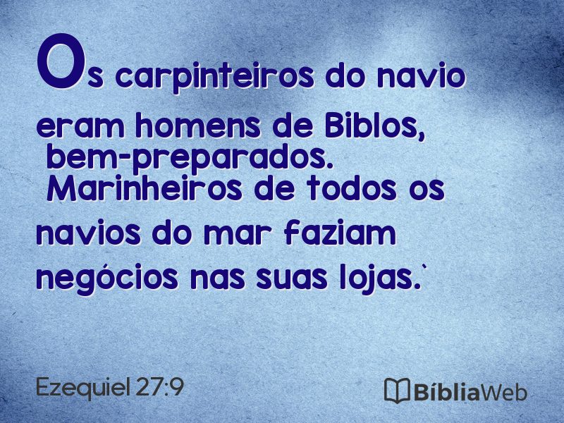 Ezequiel 27:9 em imagem para compartilhar