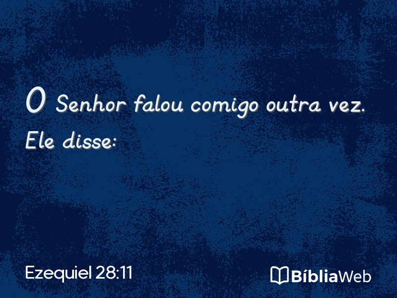 Ezequiel 28:11 em imagem para compartilhar