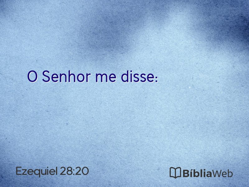 Ezequiel 28:20 em imagem para compartilhar