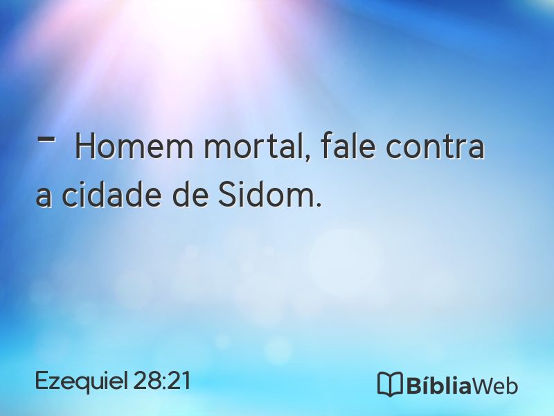 Ezequiel 28:21 em imagem para compartilhar