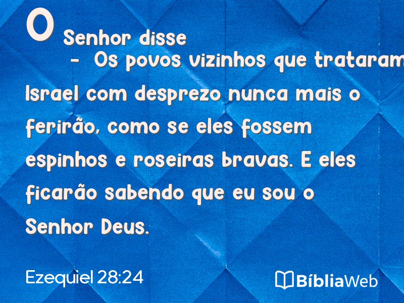 Ezequiel 28:24 em imagem para compartilhar