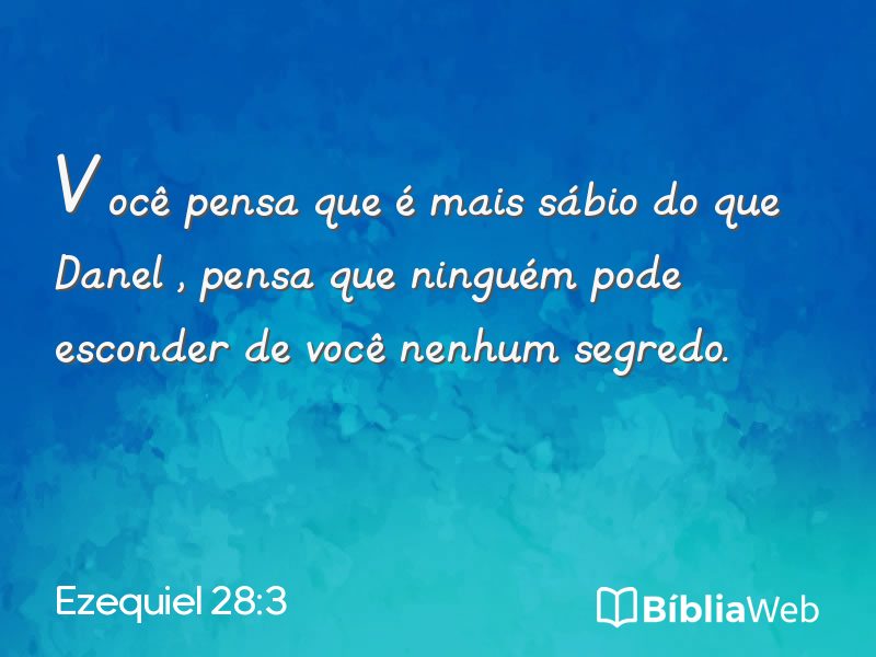 Ezequiel 28:3 em imagem para compartilhar