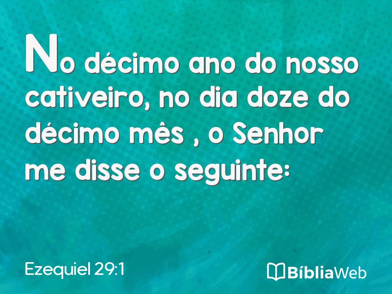 Ezequiel 29:1 em imagem para compartilhar