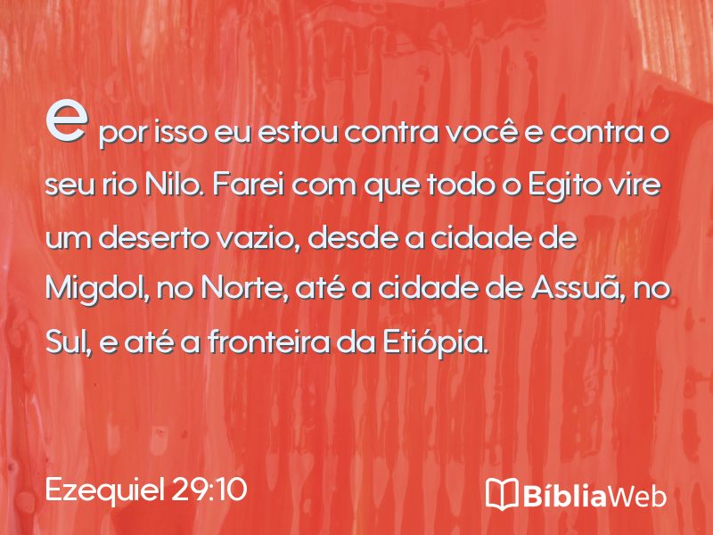 Ezequiel 29:10 em imagem para compartilhar