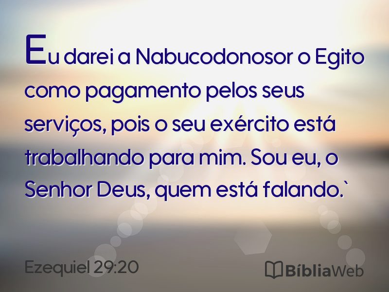 Ezequiel 29:20 em imagem para compartilhar