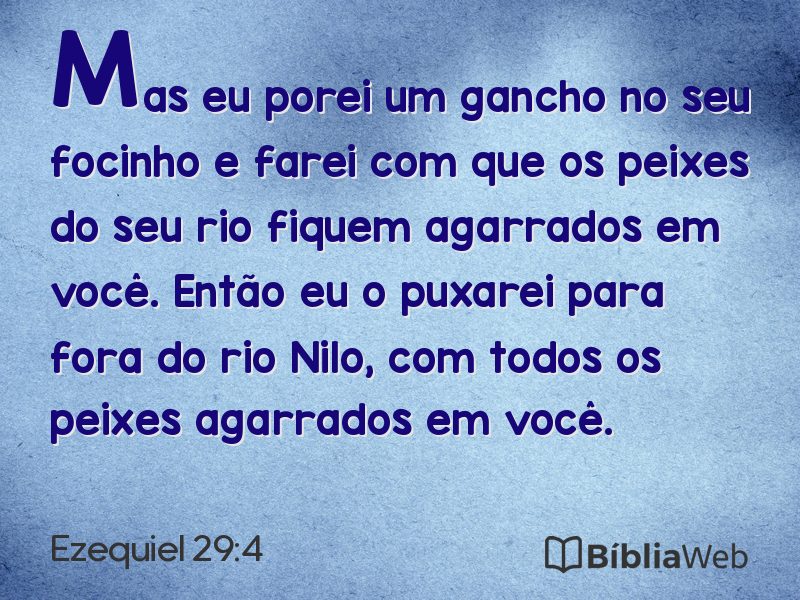 Ezequiel 29:4 em imagem para compartilhar