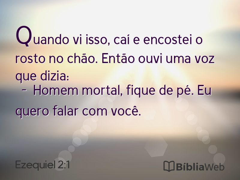 Ezequiel 2:1 em imagem para compartilhar