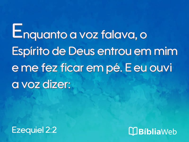 Ezequiel 2:2 em imagem para compartilhar