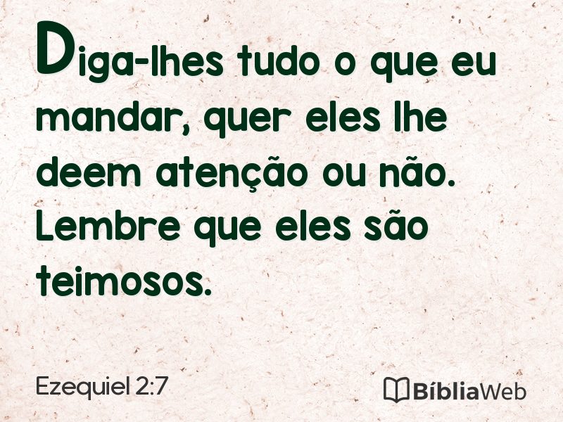 Ezequiel 2:7 em imagem para compartilhar