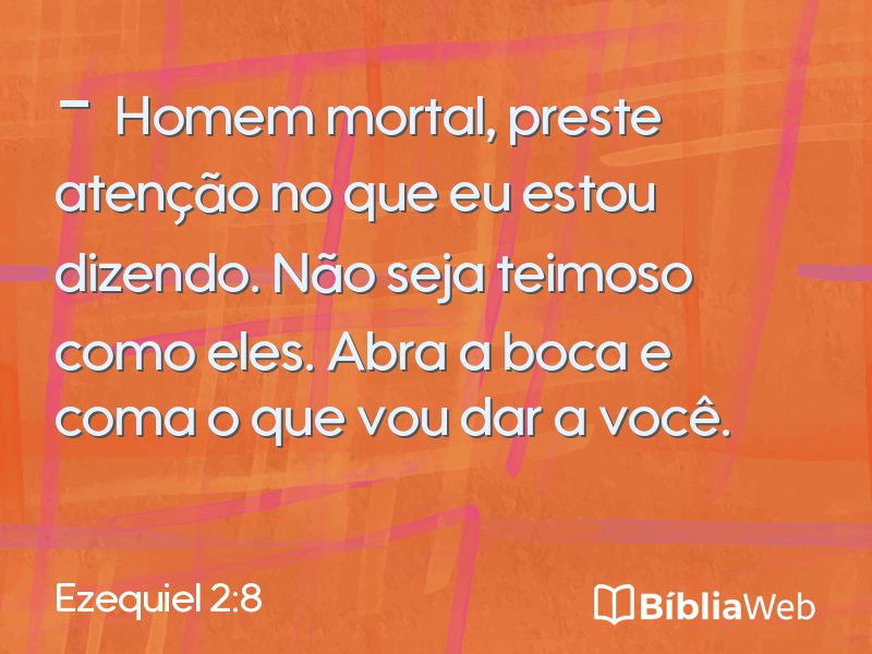 Ezequiel 2:8 em imagem para compartilhar