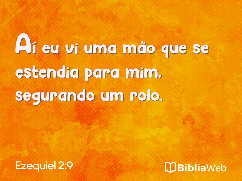 Ezequiel 2:9 em imagem para compartilhar