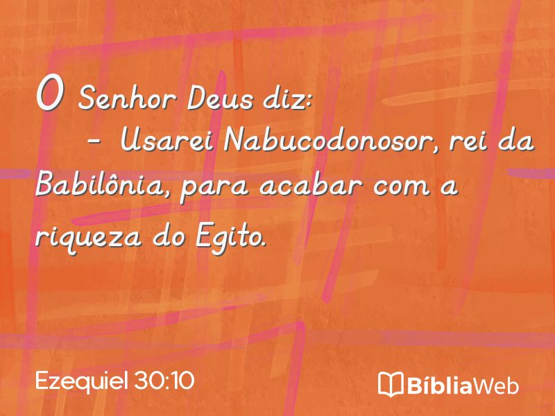 Ezequiel 30:10 em imagem para compartilhar