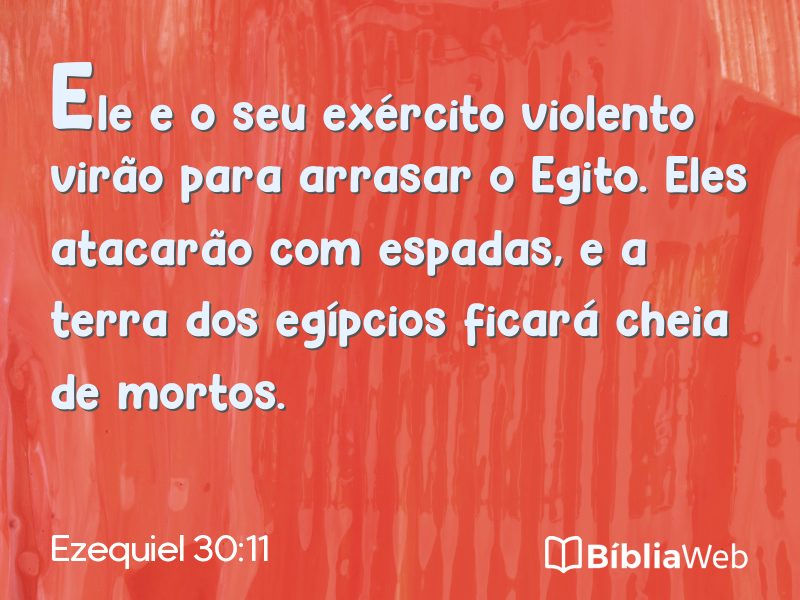 Ezequiel 30:11 em imagem para compartilhar
