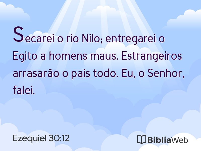 Ezequiel 30:12 em imagem para compartilhar