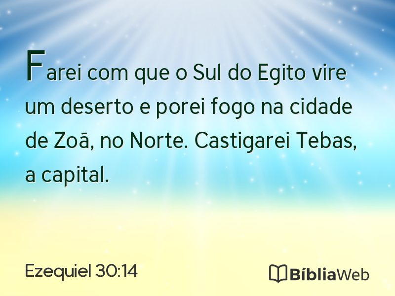 Ezequiel 30:14 em imagem para compartilhar