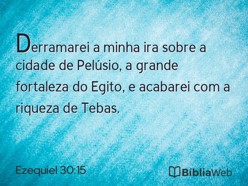 Ezequiel 30:15 em imagem para compartilhar