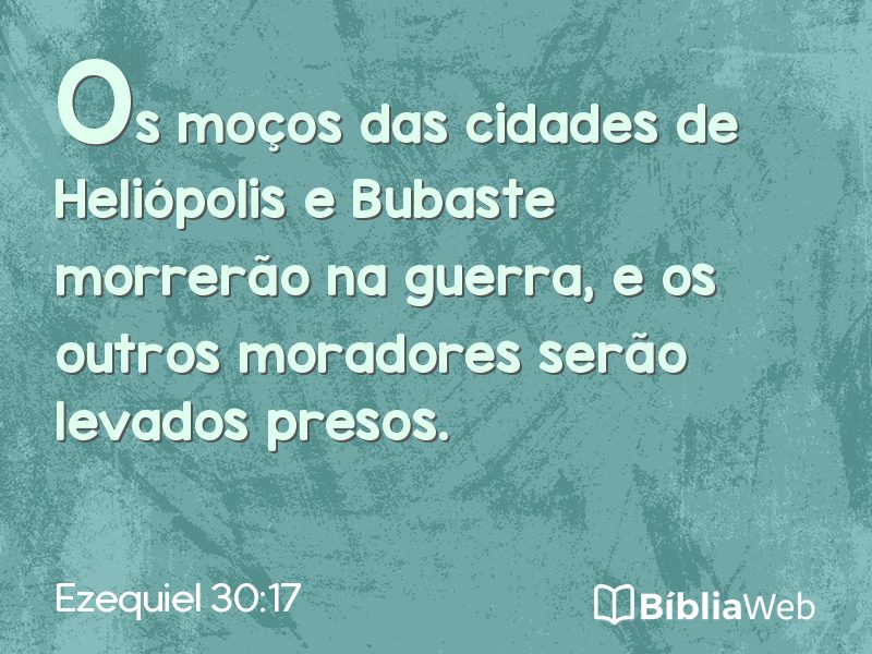 Ezequiel 30:17 em imagem para compartilhar