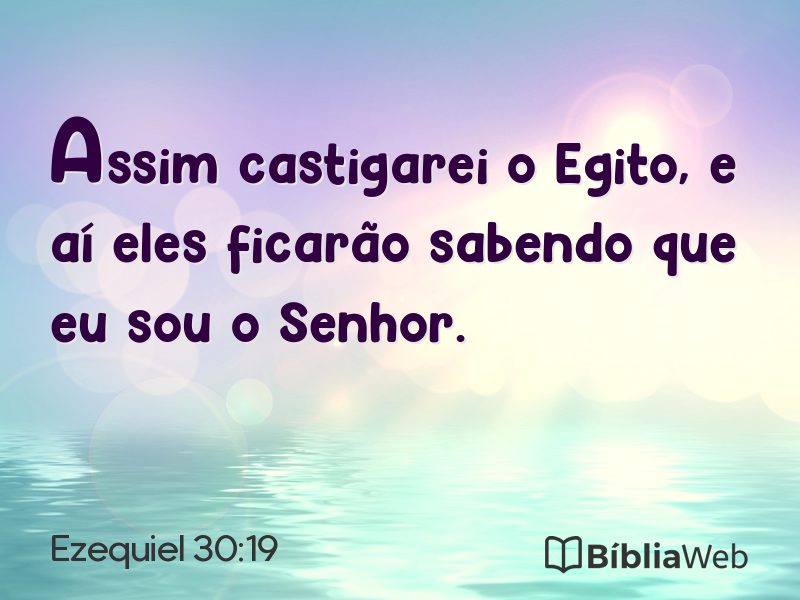 Ezequiel 30:19 em imagem para compartilhar