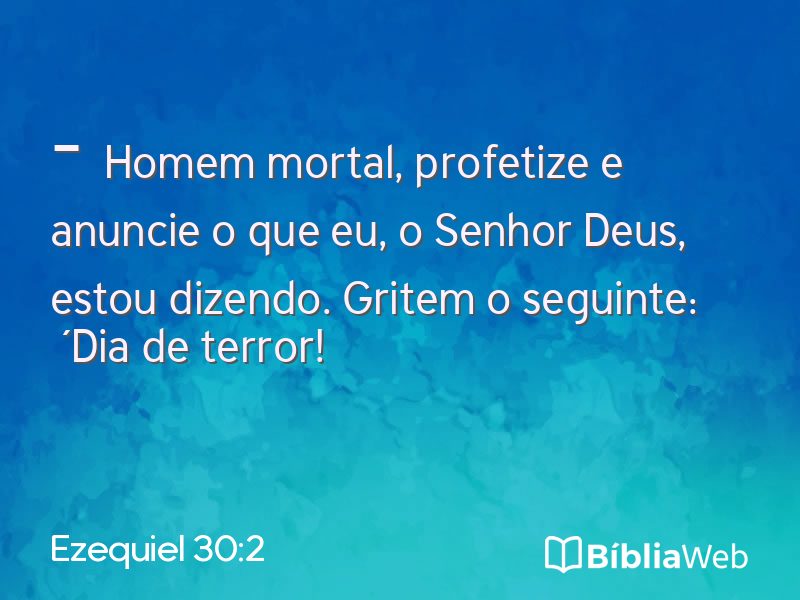 Ezequiel 30:2 em imagem para compartilhar