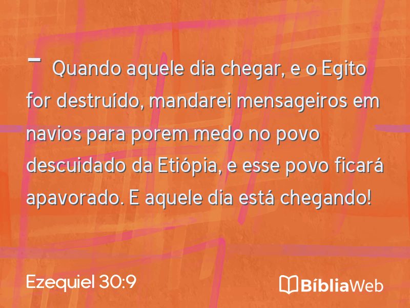 Ezequiel 30:9 em imagem para compartilhar