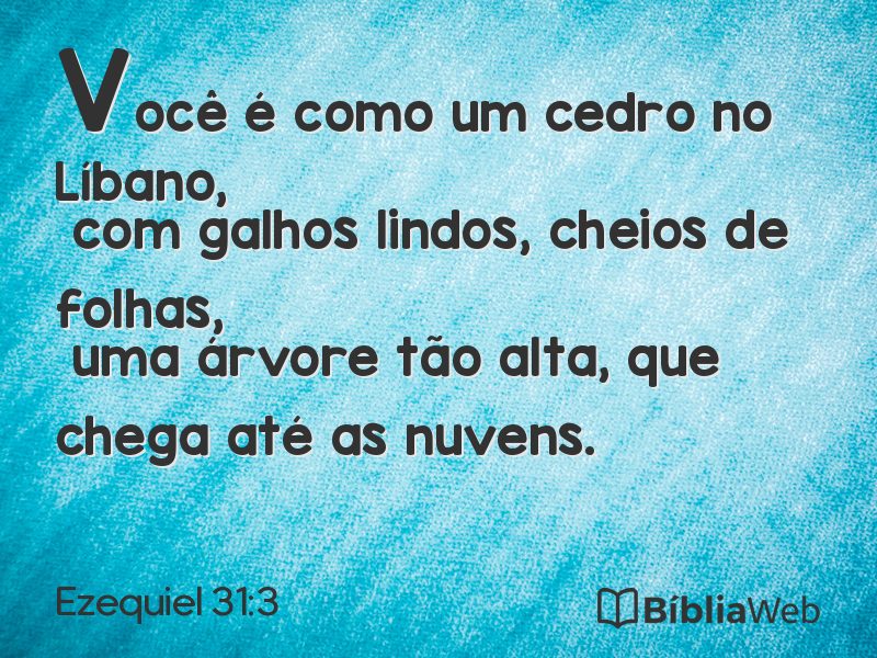 Ezequiel 31:3 em imagem para compartilhar