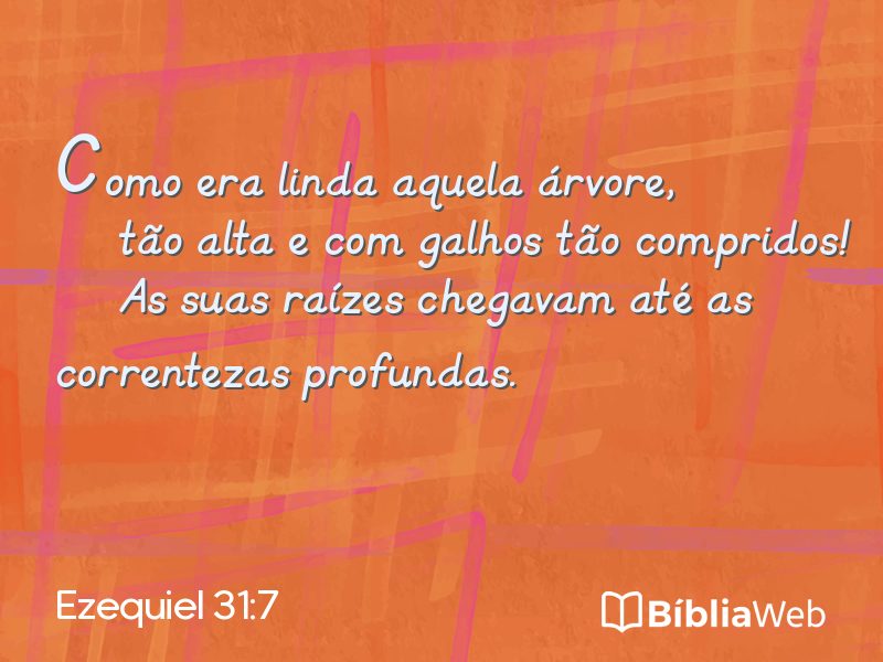 Ezequiel 31:7 em imagem para compartilhar