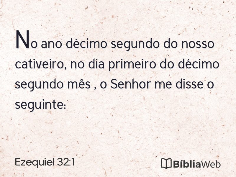 Ezequiel 32:1 em imagem para compartilhar
