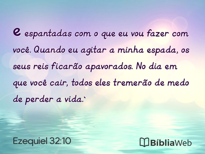 Ezequiel 32:10 em imagem para compartilhar