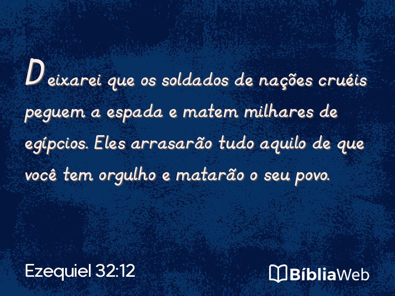 Ezequiel 32:12 em imagem para compartilhar
