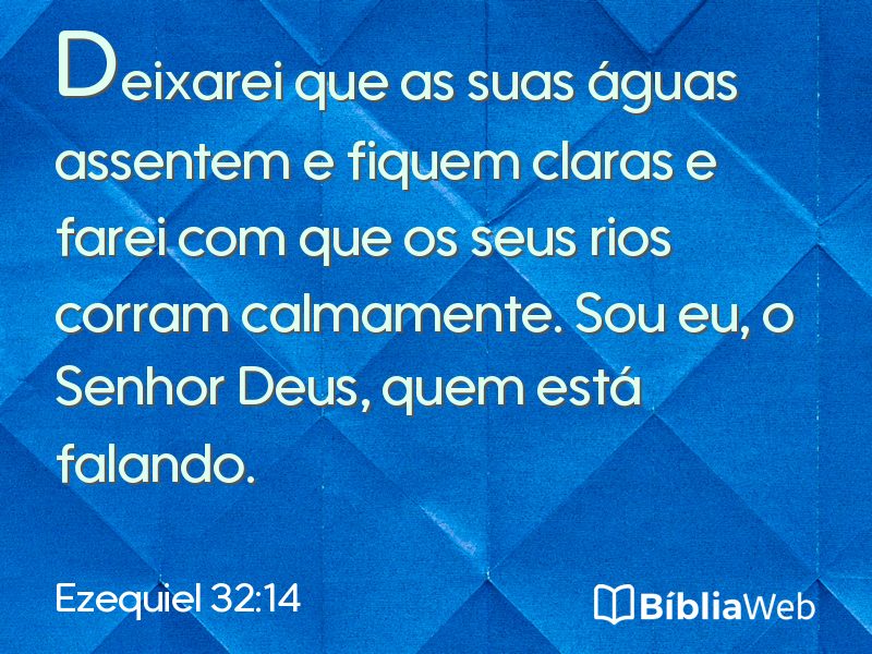 Ezequiel 32:14 em imagem para compartilhar