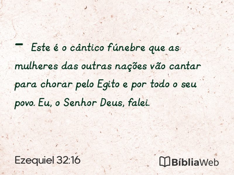 Ezequiel 32:16 em imagem para compartilhar