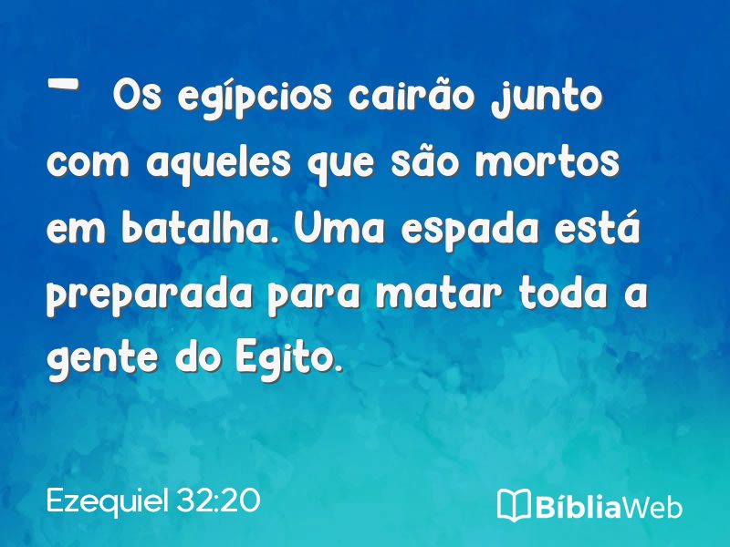 Ezequiel 32:20 em imagem para compartilhar