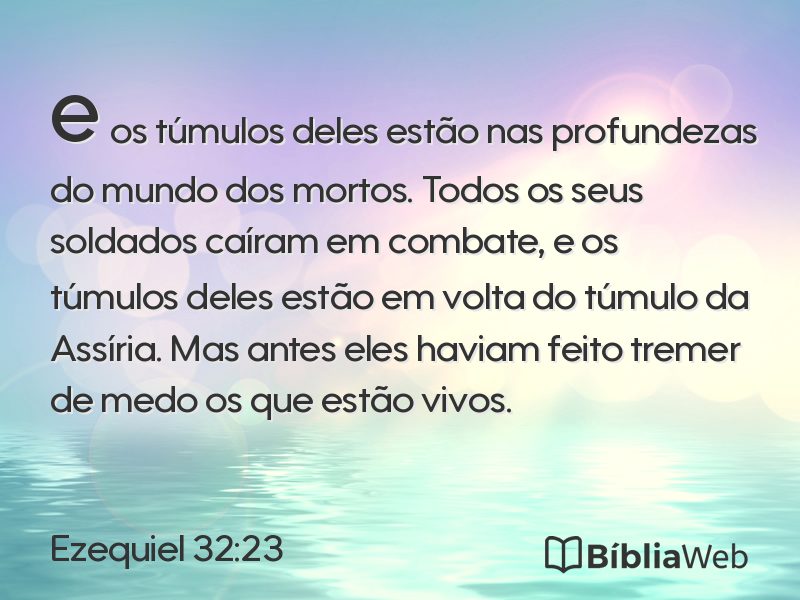 Ezequiel 32:23 em imagem para compartilhar