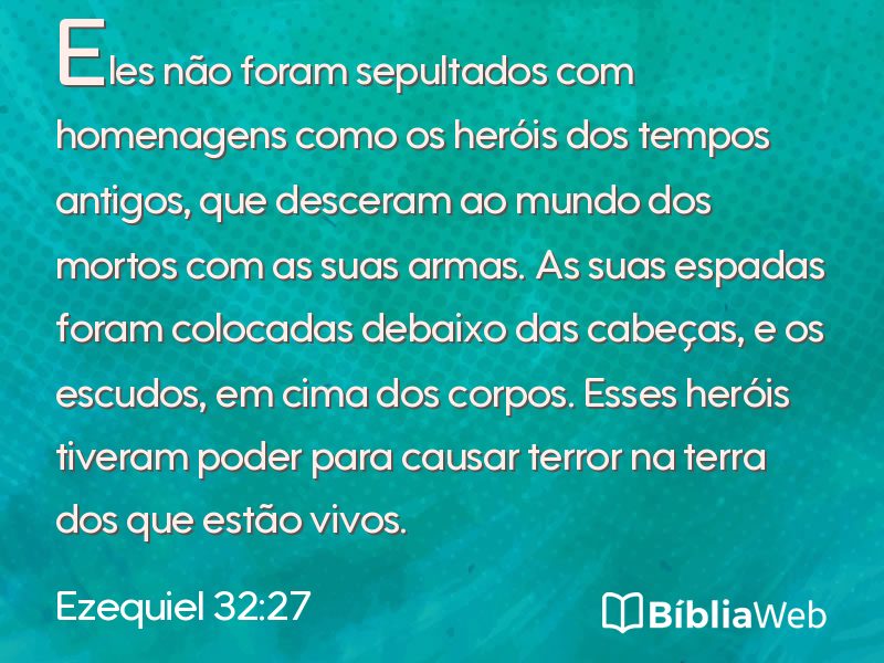 Ezequiel 32:27 em imagem para compartilhar