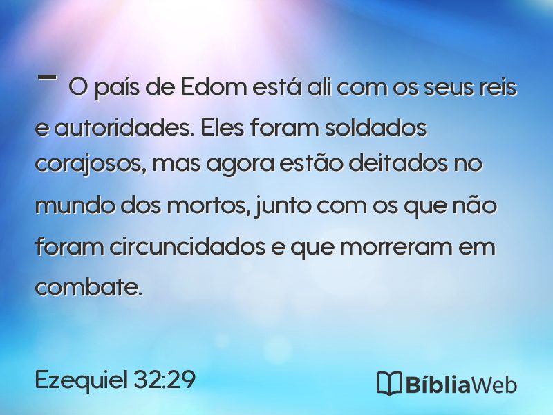 Ezequiel 32:29 em imagem para compartilhar