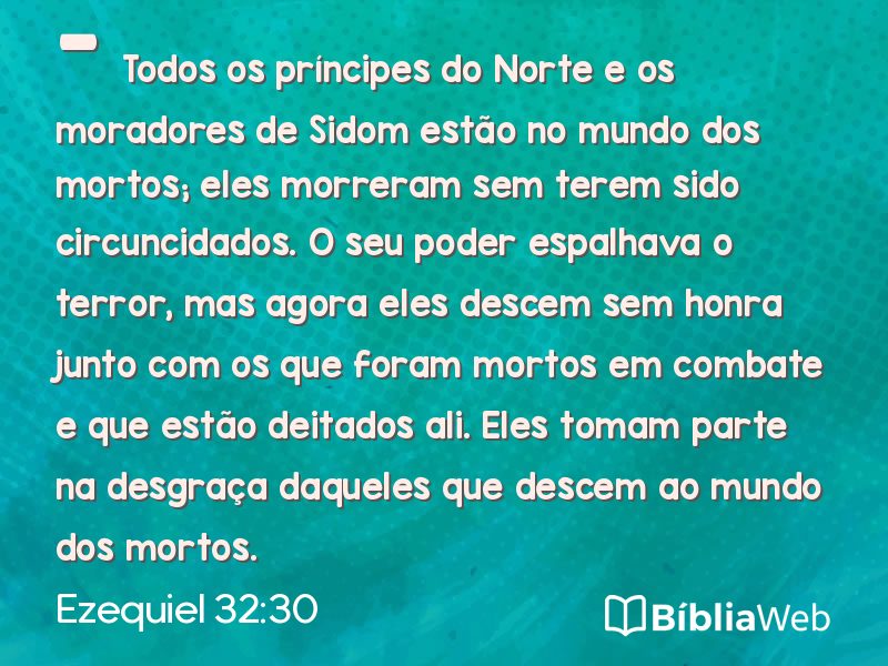 Ezequiel 32:30 em imagem para compartilhar