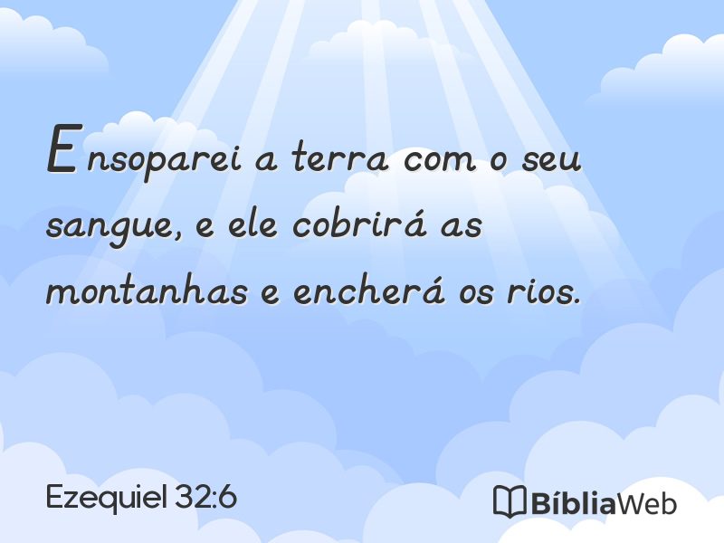 Ezequiel 32:6 em imagem para compartilhar