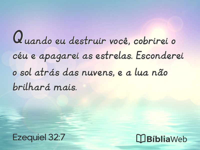 Ezequiel 32:7 em imagem para compartilhar