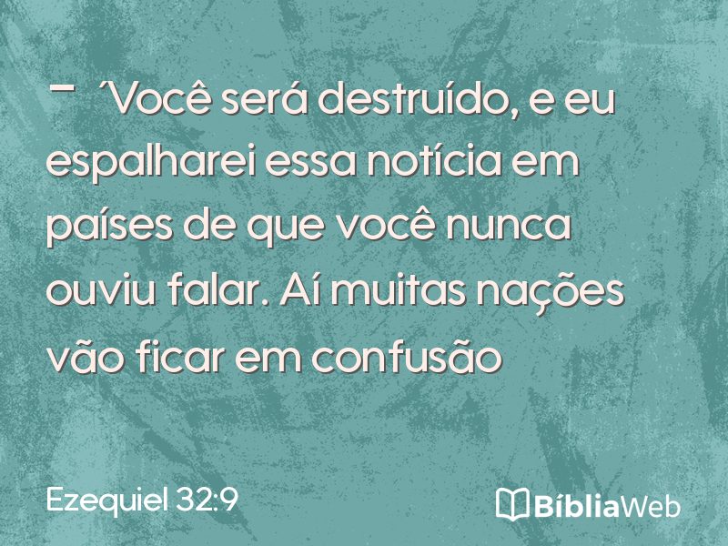 Ezequiel 32:9 em imagem para compartilhar
