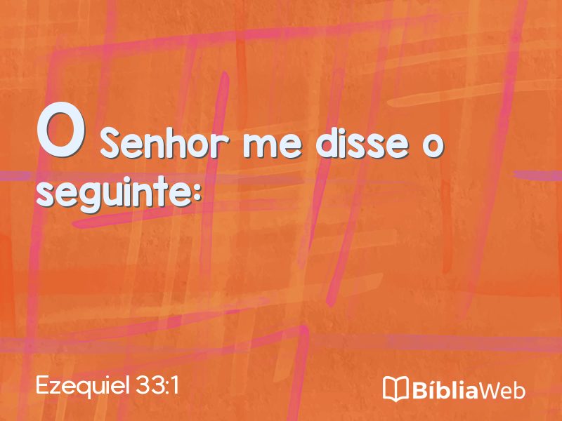 Ezequiel 33:1 em imagem para compartilhar
