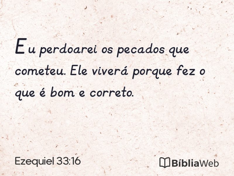 Ezequiel 33:16 em imagem para compartilhar