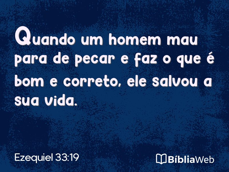 Ezequiel 33:19 em imagem para compartilhar
