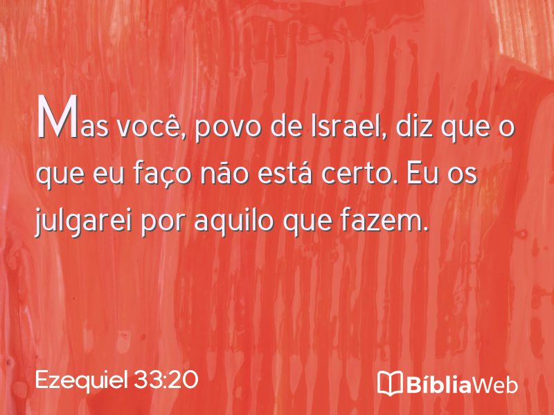 Ezequiel 33:20 em imagem para compartilhar