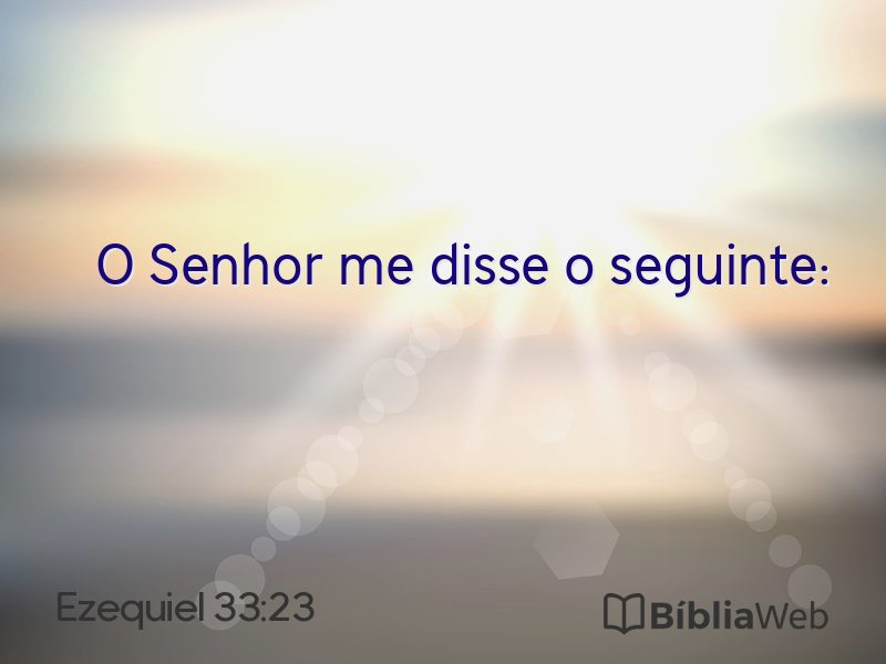 Ezequiel 33:23 em imagem para compartilhar